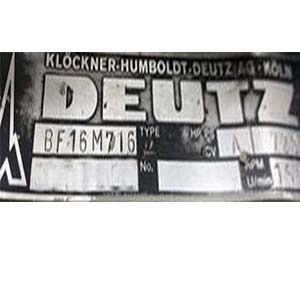 DEUTZ BF 16 M 716 AUXILIARY ENGINE