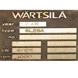 WARTSILA 6 L 26 A PROPULSION ENGINE