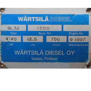 WARTSILA 9 L 32 AUXILIARY ENGINE