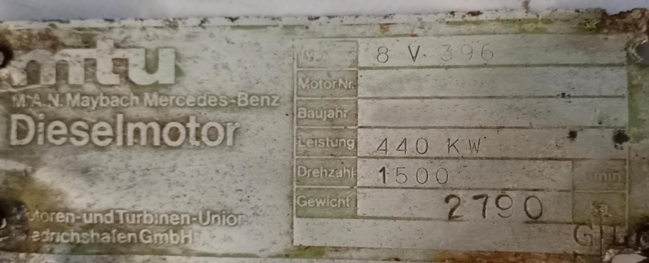 MTU 8 V 396 SHIP ENGINE